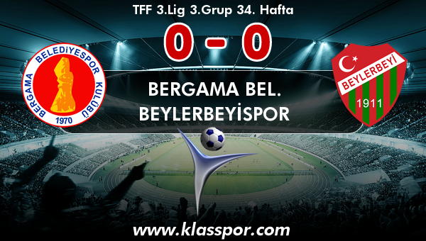 Bergama Bel. 0 - Beylerbeyispor 0