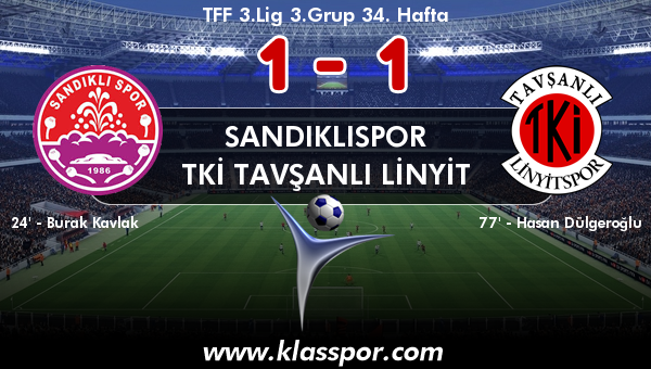 Sandıklıspor 1 - TKİ Tavşanlı Linyit 1