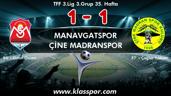 Manavgatspor 1 - Çine Madranspor 1