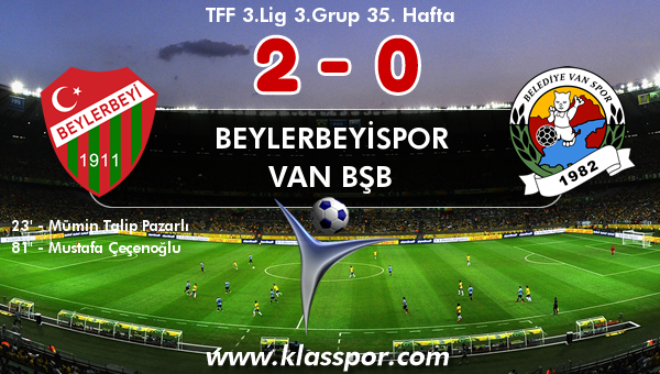 Beylerbeyispor 2 - Van BŞB 0