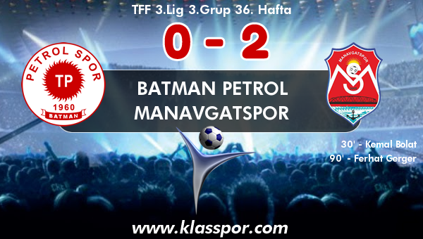 Batman Petrol 0 - Manavgatspor 2