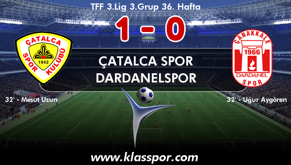 Çatalca Spor 1 - Dardanelspor 0