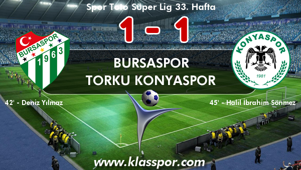 Bursaspor 1 - Torku Konyaspor 1