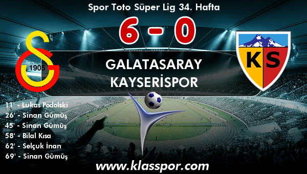 Galatasaray 6 - Kayserispor 0