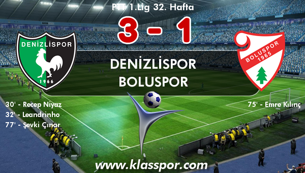 Denizlispor 3 - Boluspor 1