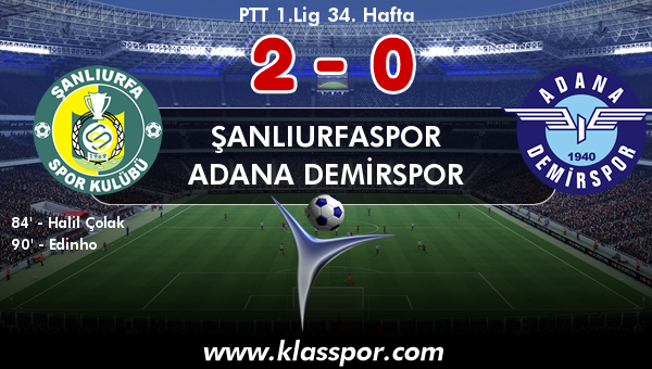 Şanlıurfaspor 2 - Adana Demirspor 0