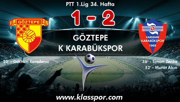 Göztepe 1 - K Karabükspor 2