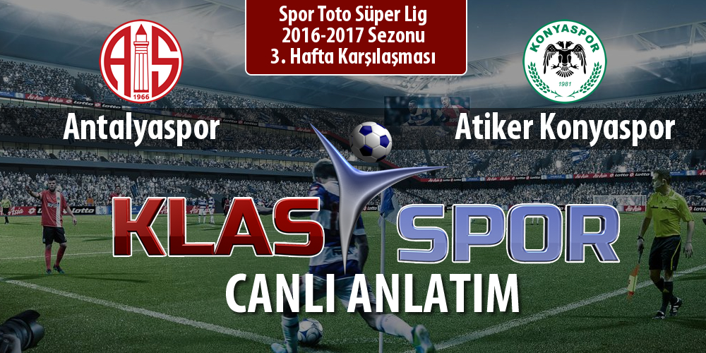 İşte Antalyaspor - Atiker Konyaspor maçında ilk 11'ler