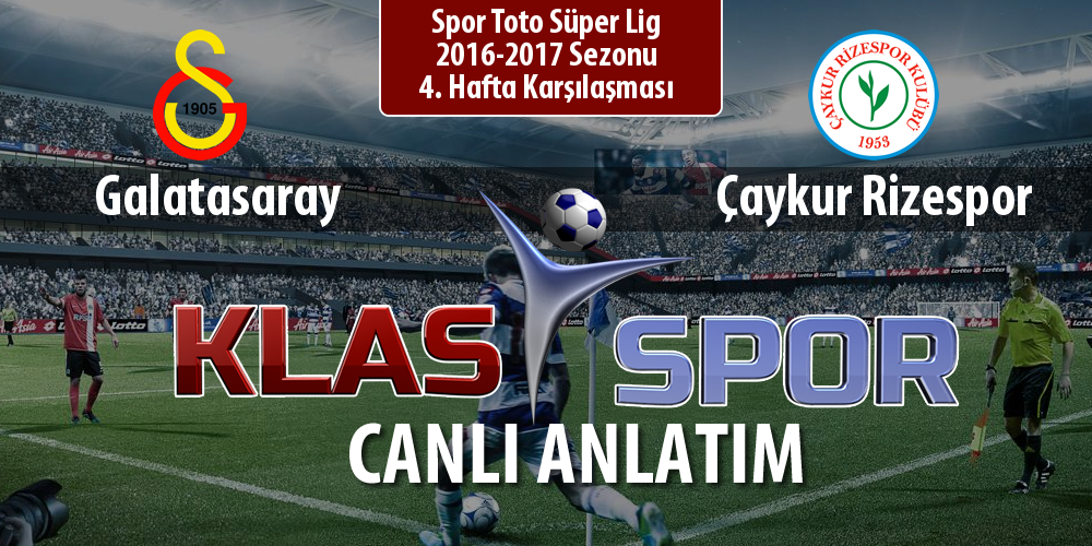 Galatasaray - Çaykur Rizespor maç kadroları belli oldu...