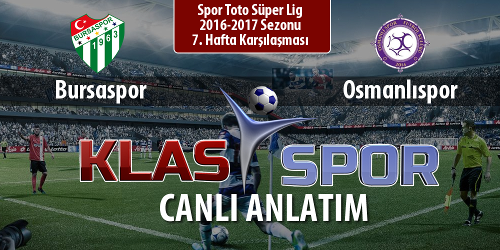 Bursaspor - Osmanlıspor sahaya hangi kadro ile çıkıyor?