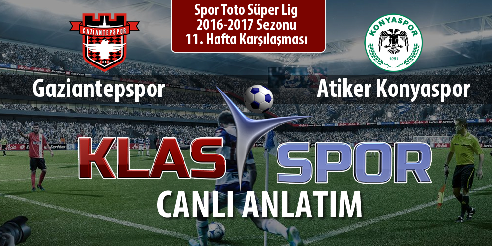 Gaziantepspor - Atiker Konyaspor maç kadroları belli oldu...