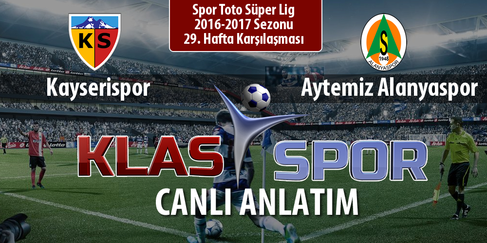 Kayserispor - Aytemiz Alanyaspor maç kadroları belli oldu...