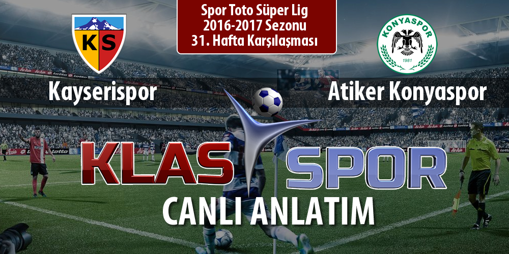 Kayserispor - Atiker Konyaspor maç kadroları belli oldu...