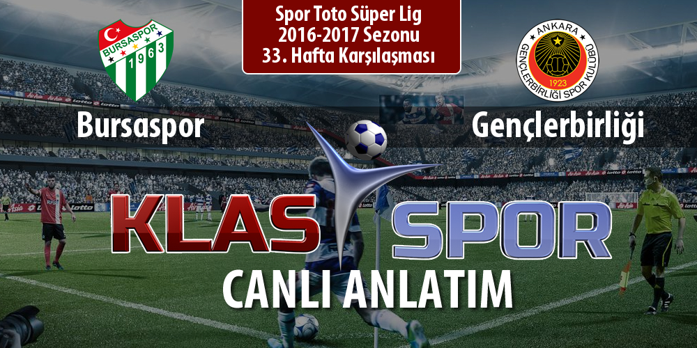 Bursaspor - Gençlerbirliği maç kadroları belli oldu...