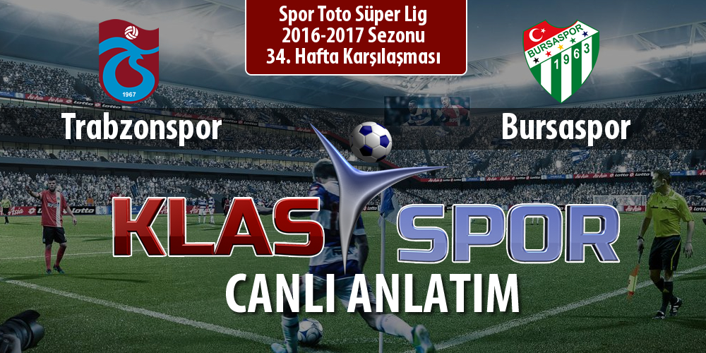İşte Trabzonspor - Bursaspor maçında ilk 11'ler