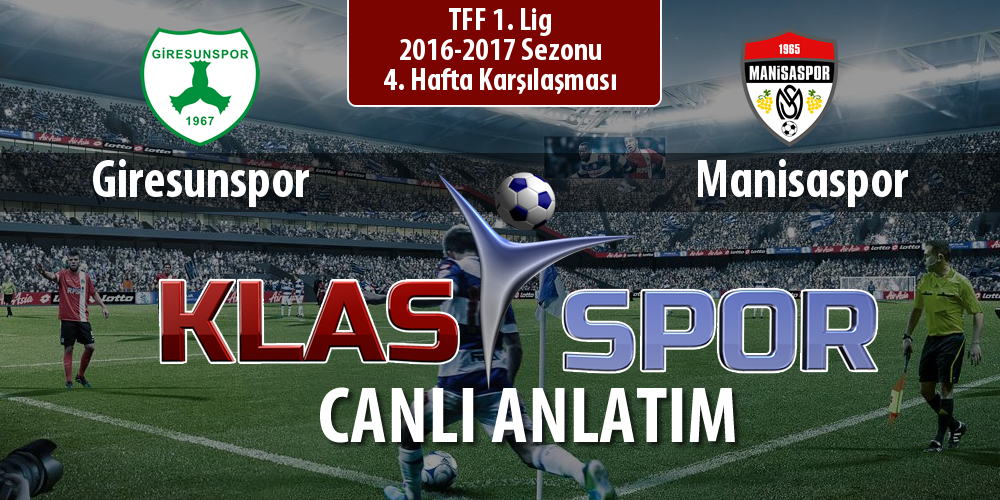 Giresunspor - Manisaspor maç kadroları belli oldu...