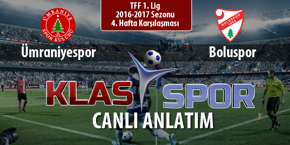 Ümraniyespor - Boluspor maç kadroları belli oldu...