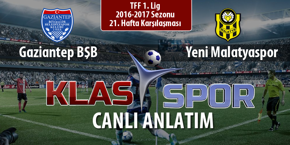 Gaziantep BŞB - Yeni Malatyaspor maç kadroları belli oldu...