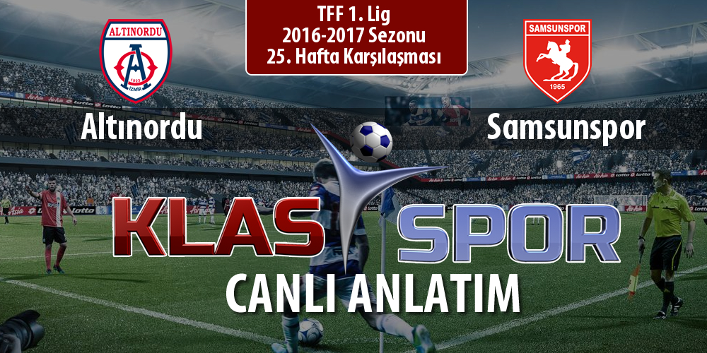 İşte Altınordu - Samsunspor maçında ilk 11'ler