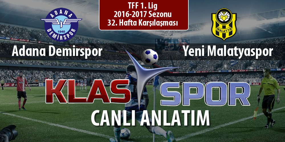 Adana Demirspor - Yeni Malatyaspor maç kadroları belli oldu...