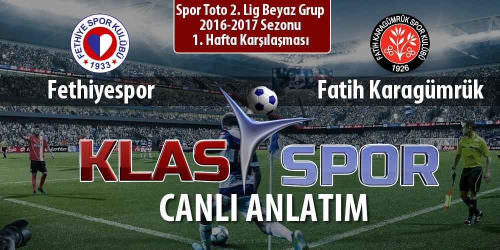 Fethiyespor - Fatih Karagümrük sahaya hangi kadro ile çıkıyor?