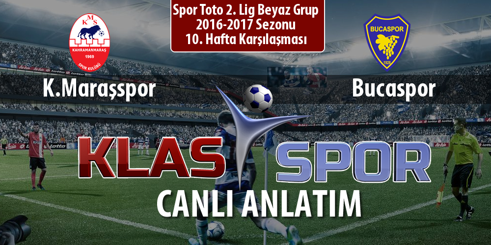 İşte K.Maraşspor - Bucaspor maçında ilk 11'ler