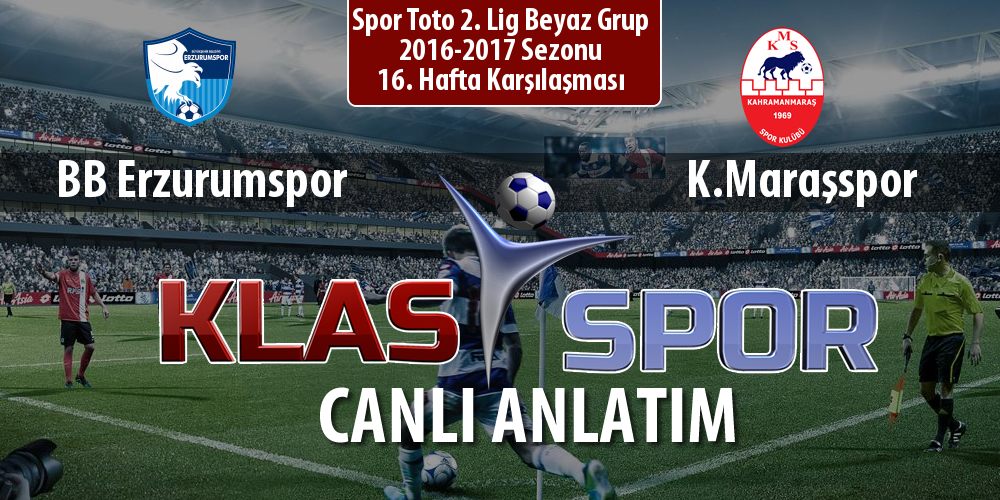 BB Erzurumspor - K.Maraşspor maç kadroları belli oldu...