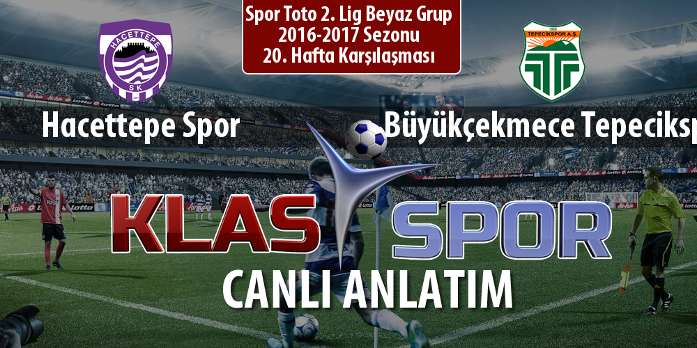 İşte Hacettepe Spor - Büyükçekmece Tepecikspor maçında ilk 11'ler