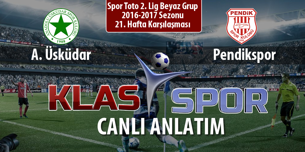 İşte A. Üsküdar - Pendikspor maçında ilk 11'ler