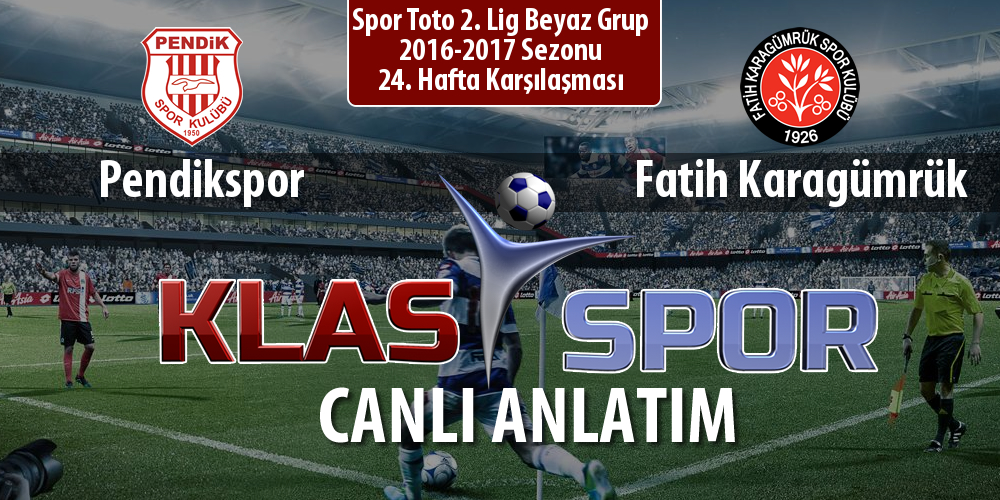 Pendikspor - Fatih Karagümrük maç kadroları belli oldu...
