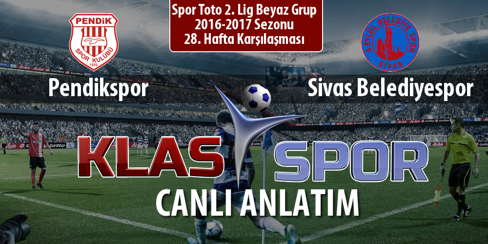 Pendikspor - Sivas Belediyespor maç kadroları belli oldu...