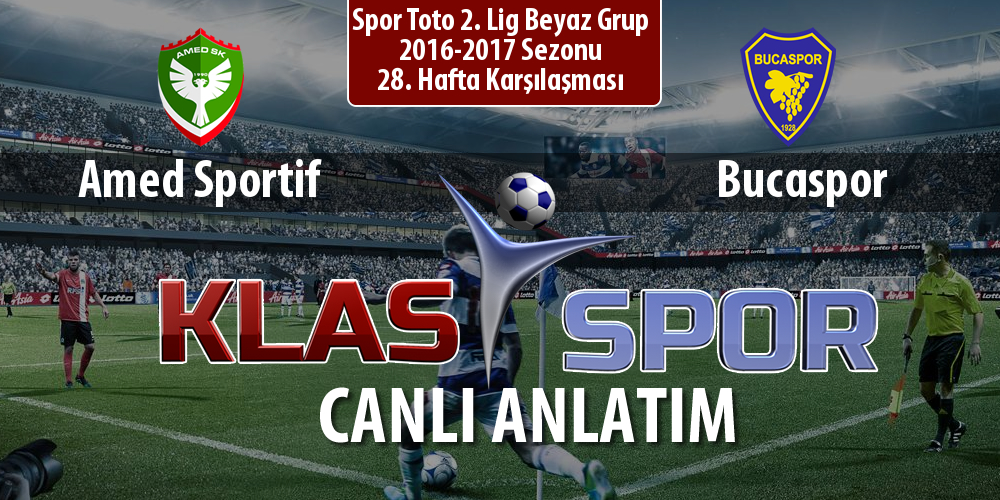 Amed Sportif - Bucaspor maç kadroları belli oldu...