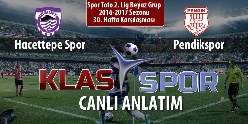 Hacettepe Spor - Pendikspor maç kadroları belli oldu...