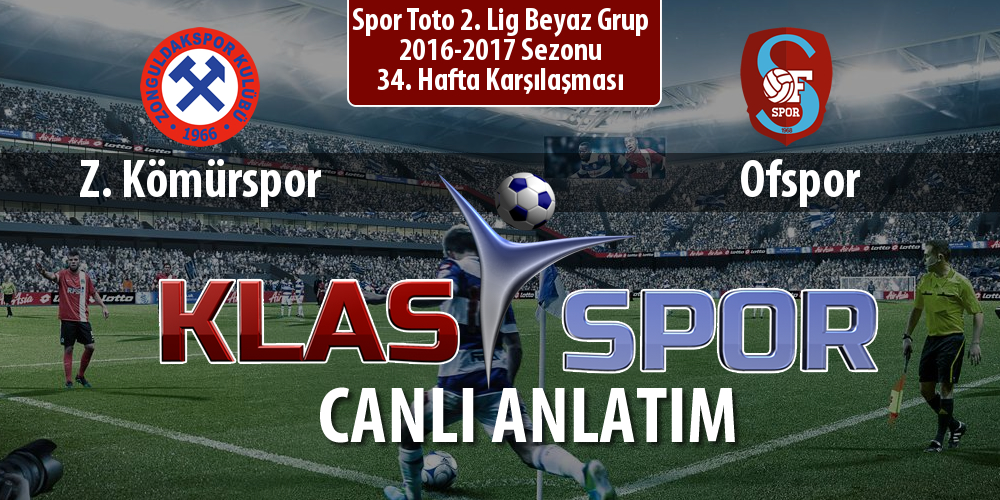 Z. Kömürspor - Ofspor maç kadroları belli oldu...