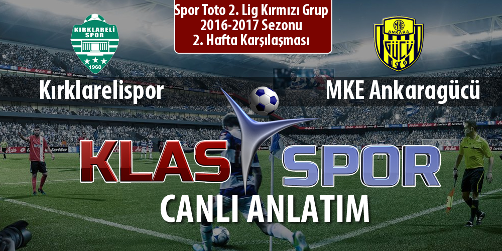 Kırklarelispor - MKE Ankaragücü maç kadroları belli oldu...