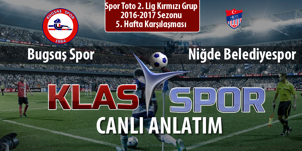 İşte Bugsaş Spor - Niğde Belediyespor maçında ilk 11'ler