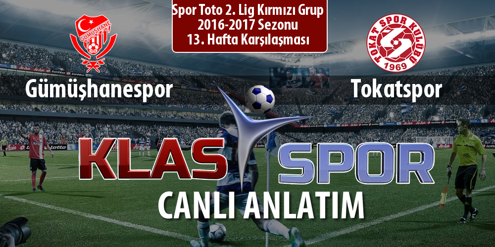 Gümüşhanespor - Tokatspor maç kadroları belli oldu...