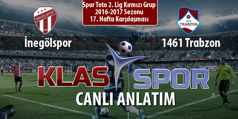 İşte İnegölspor - 1461 Trabzon maçında ilk 11'ler