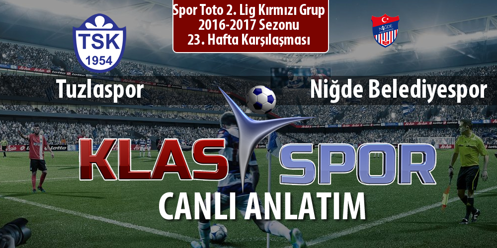 Tuzlaspor - Niğde Belediyespor maç kadroları belli oldu...