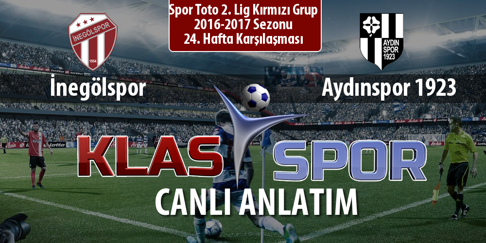 İnegölspor - Aydınspor 1923 maç kadroları belli oldu...