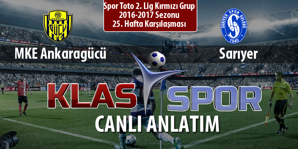İşte MKE Ankaragücü - Sarıyer maçında ilk 11'ler