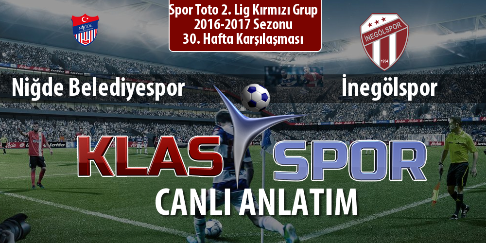 İşte Niğde Belediyespor - İnegölspor maçında ilk 11'ler