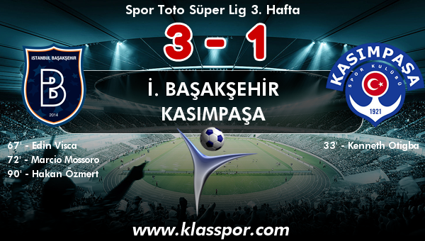 İ. Başakşehir 3 - Kasımpaşa 1