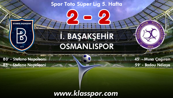 İ. Başakşehir 2 - Osmanlıspor 2