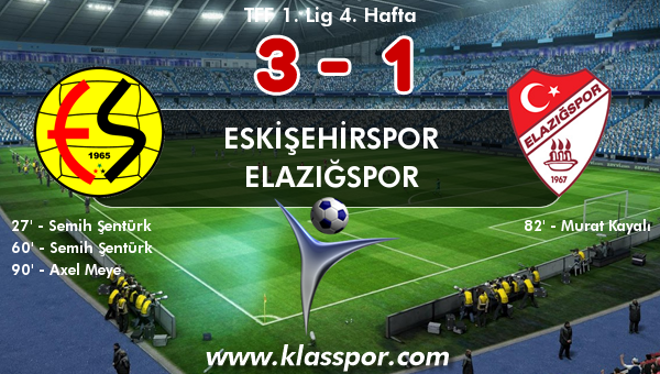 Eskişehirspor 3 - Elazığspor 1