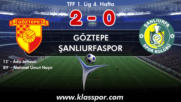 Göztepe 2 - Şanlıurfaspor 0