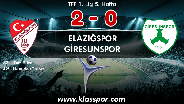 Elazığspor 2 - Giresunspor 0