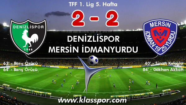 Denizlispor 2 - Mersin İdmanyurdu 2