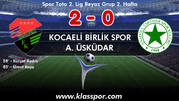 Kocaeli Birlik Spor 2 - A. Üsküdar 0