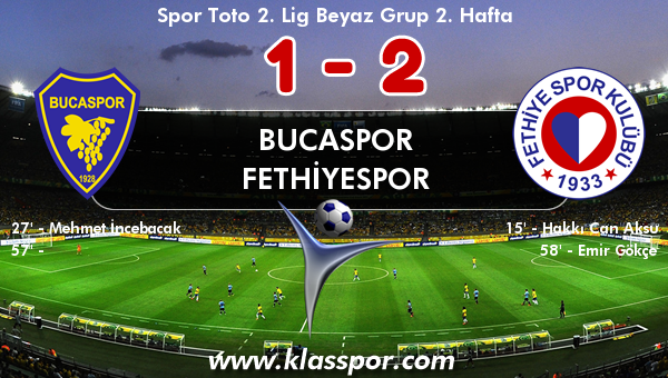 Bucaspor 1 - Fethiyespor 2